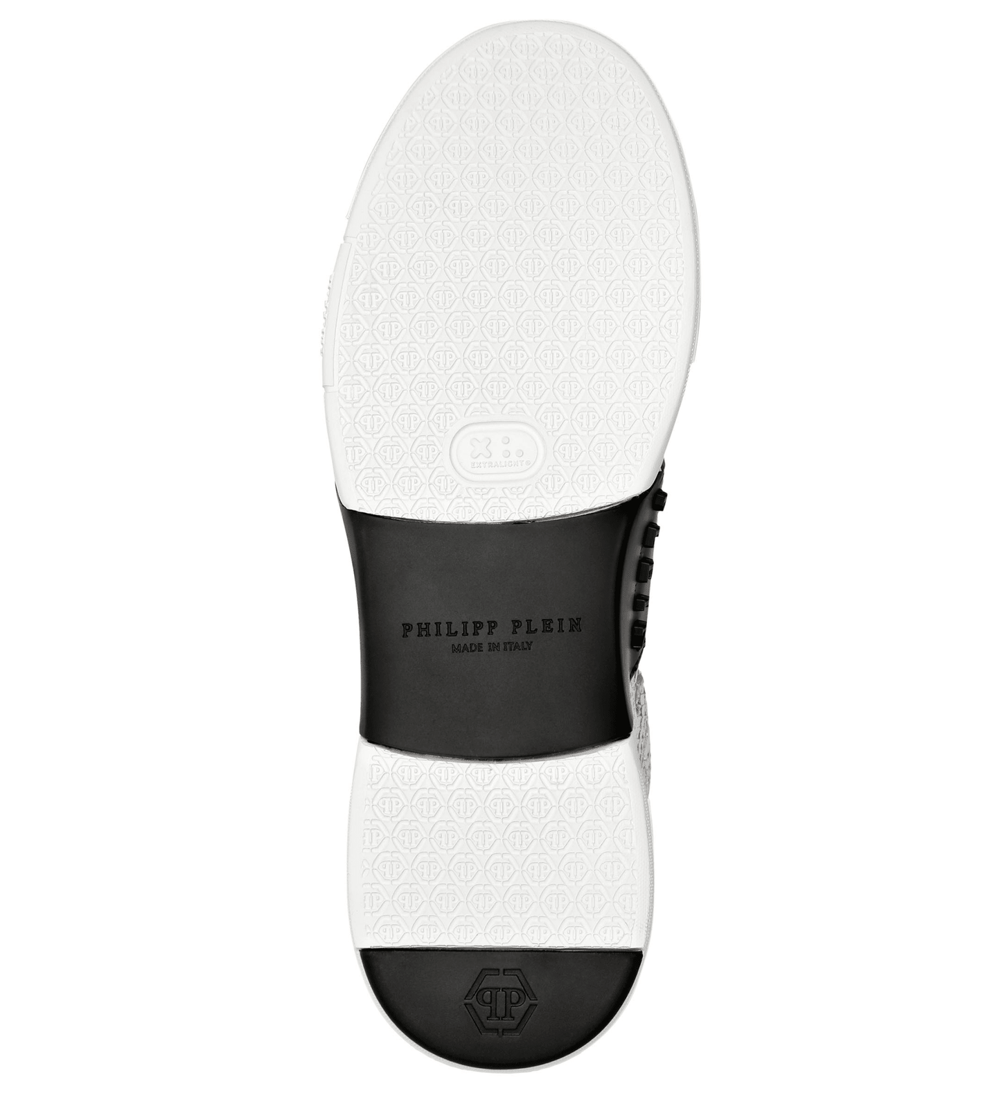 sneaker unisex hi-top pitone 1000P5H00L100 in shiny silver with hexagon logo