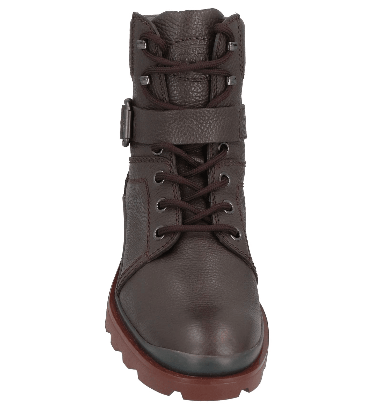 Tod's stivaletti anfibi pelle in marrone con lacci e suola carrarmato, eleganza e robustezza italiana.