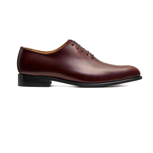 Stringate in Pelle Liscia con Suola in Pelle — Collection CMI, eleganti scarpe formali in pelle liscia.