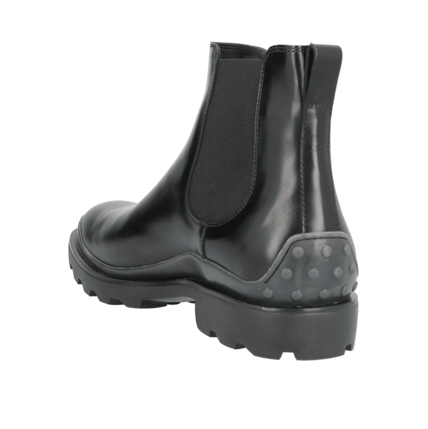 Tod's Stivaletti Chelsea in pelle lucida nera, unione di eleganza e comfort quotidiano.
