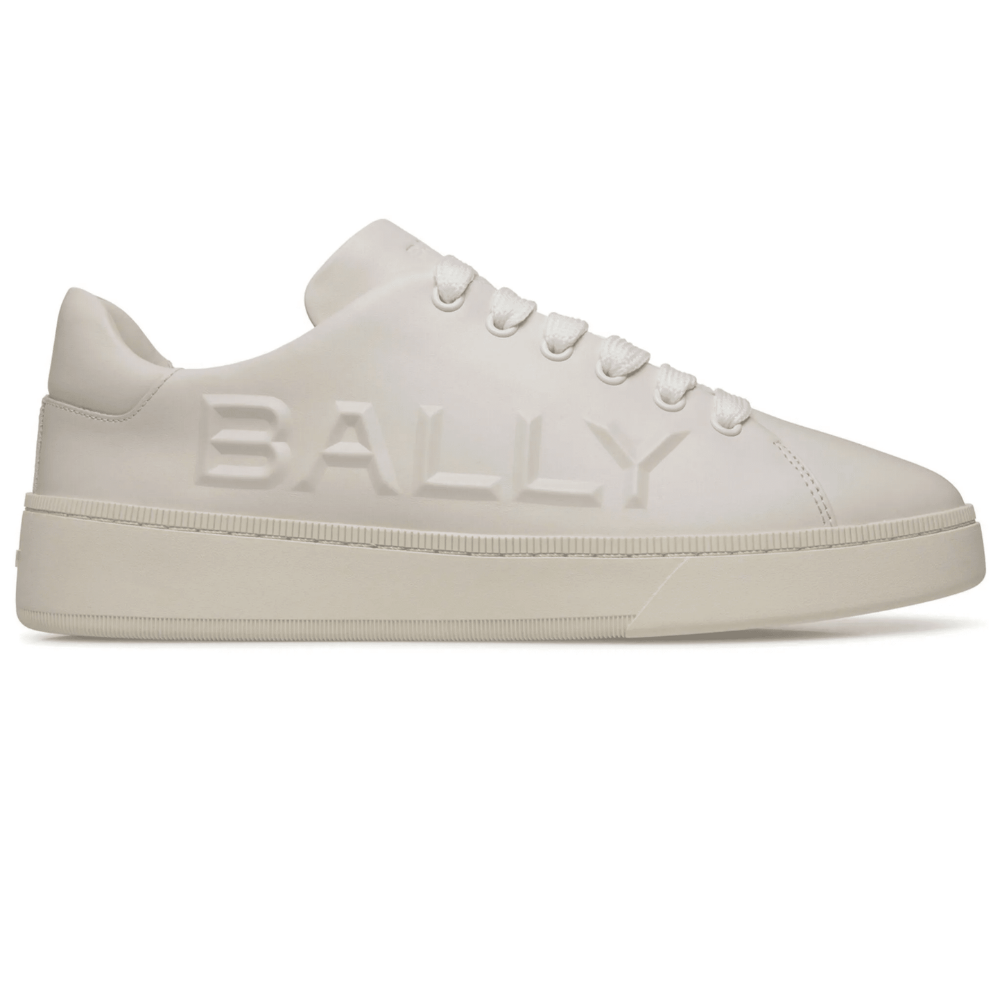 sneakers Bally in pelle di vitello 530Z5L02D100, in pelle nera con logo Bally in evidenza.
