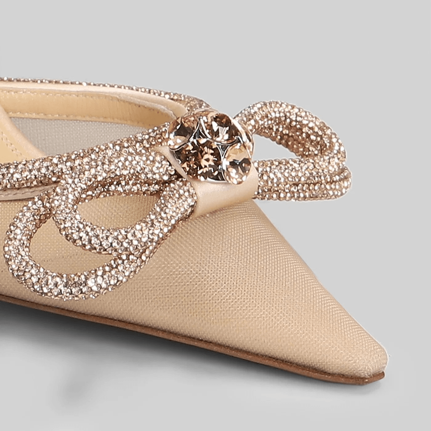 Décolleté in Poliammide con Strass Tacco 11 cm — Collection CMI con dettagli luccicanti.