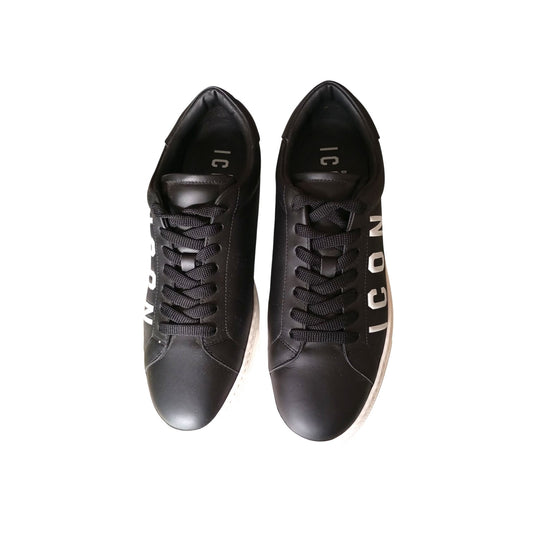 Dsquared2 Icon Sneakers Nere in colore nero, ideali per look casual ed eleganti.