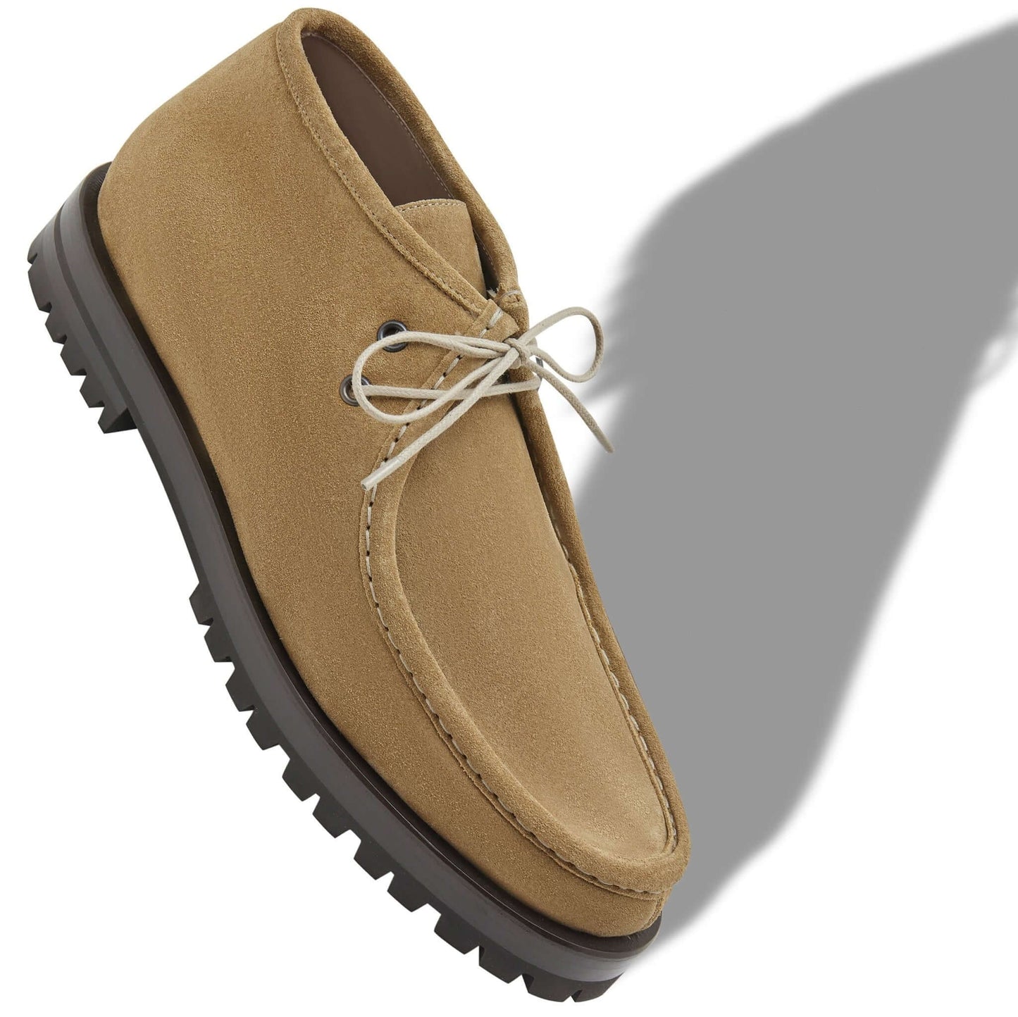 Stivaletti alla Caviglia in Suede Khaki — Esclusivi Collection CMI, eleganza artigianale italiana, pelle di vitello scamosciata.