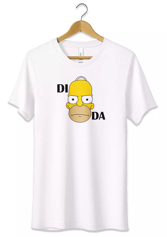 T-Shirt Homer Simpson Maglietta Blasfema Rebus DI HOMER DA 100% Cotone
