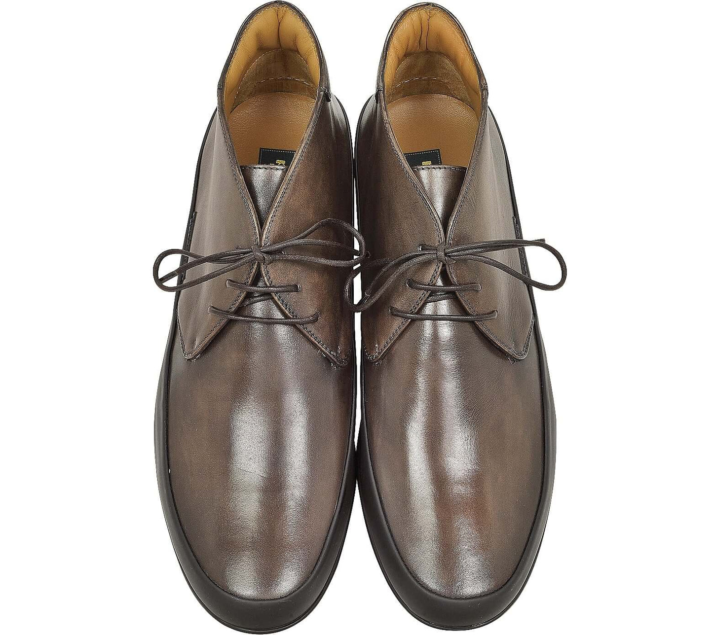 Derby pelle marrone suola carrarmato 100F2R01Z335 con suola resistente e design elegante.