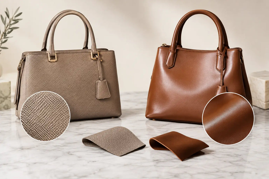 Pelle saffiano vs vitello: quale scegliere?