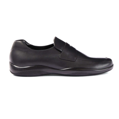 Prada Mocassini eleganti Pelle Nera Stile Sneaker