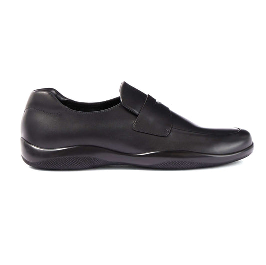Prada Mocassini eleganti Pelle Nera Stile Sneaker