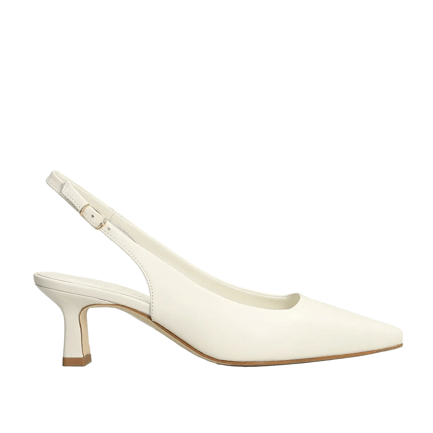 Décolleté in Pelle a Punta Collection CMI — Tacco 6 cm, eleganti scarpe da donna, punta affusolata e cinturino sul tallone.