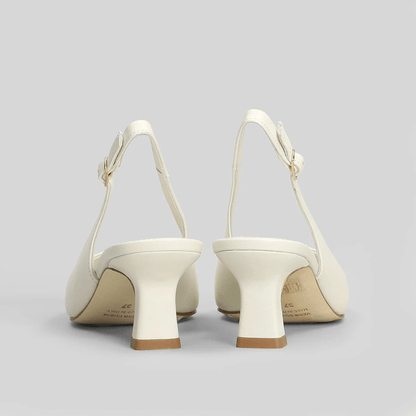 Décolleté in Pelle a Punta Collection CMI — Tacco 6 cm, eleganti scarpe da donna, punta affusolata e cinturino sul tallone.