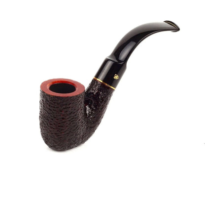 Pipa artigianale stile billiard - eleganza classica rusticato, modello 100S70V01N100, made in Italy.