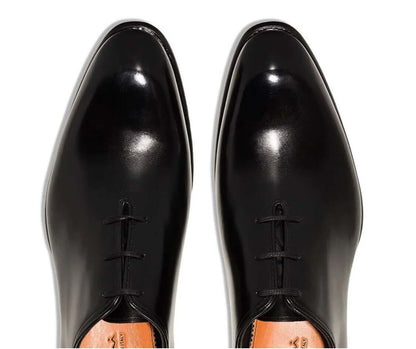 Stringate Oxford in Pelle Anticata Artigianali 1150S1N00T100 - Scarpe di lusso in pelle lucida