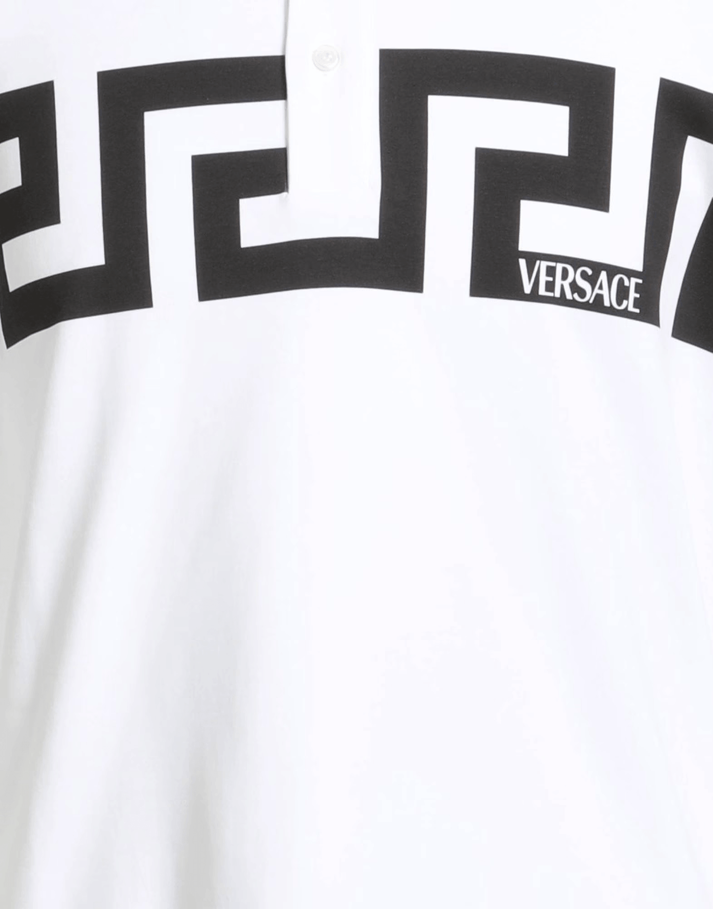 Versace T-shirt Jersey Bianco con stampa logo e design iconico in morbido jersey.
