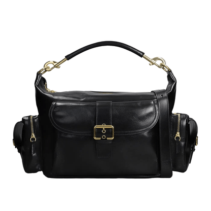 Chloé Borsa Strutturata in Pelle con Fibbia Oro e Hardware Logato