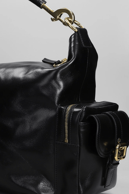 Chloé Borsa Strutturata in Pelle con Fibbia Oro e Hardware Logato