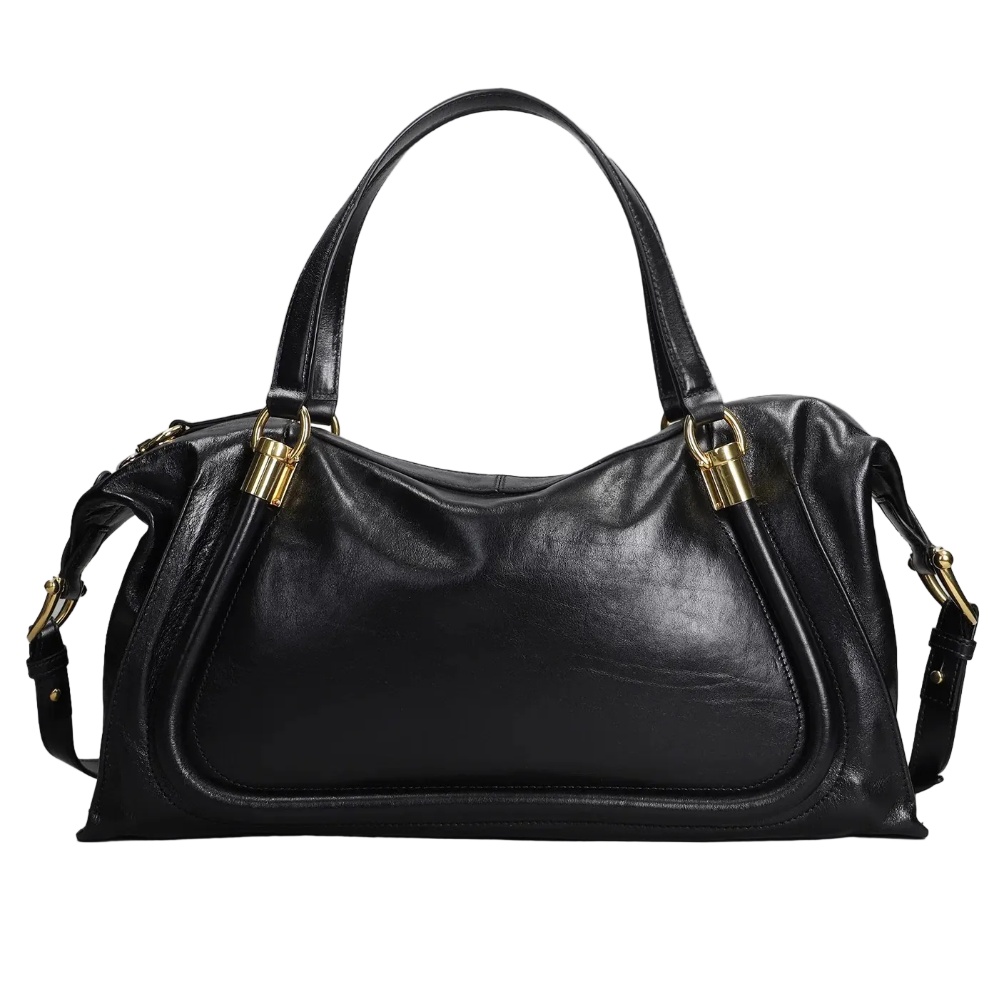 Chloé Borsa a Spalla in Pelle con Tracolla Regolabile e Hardware Oro