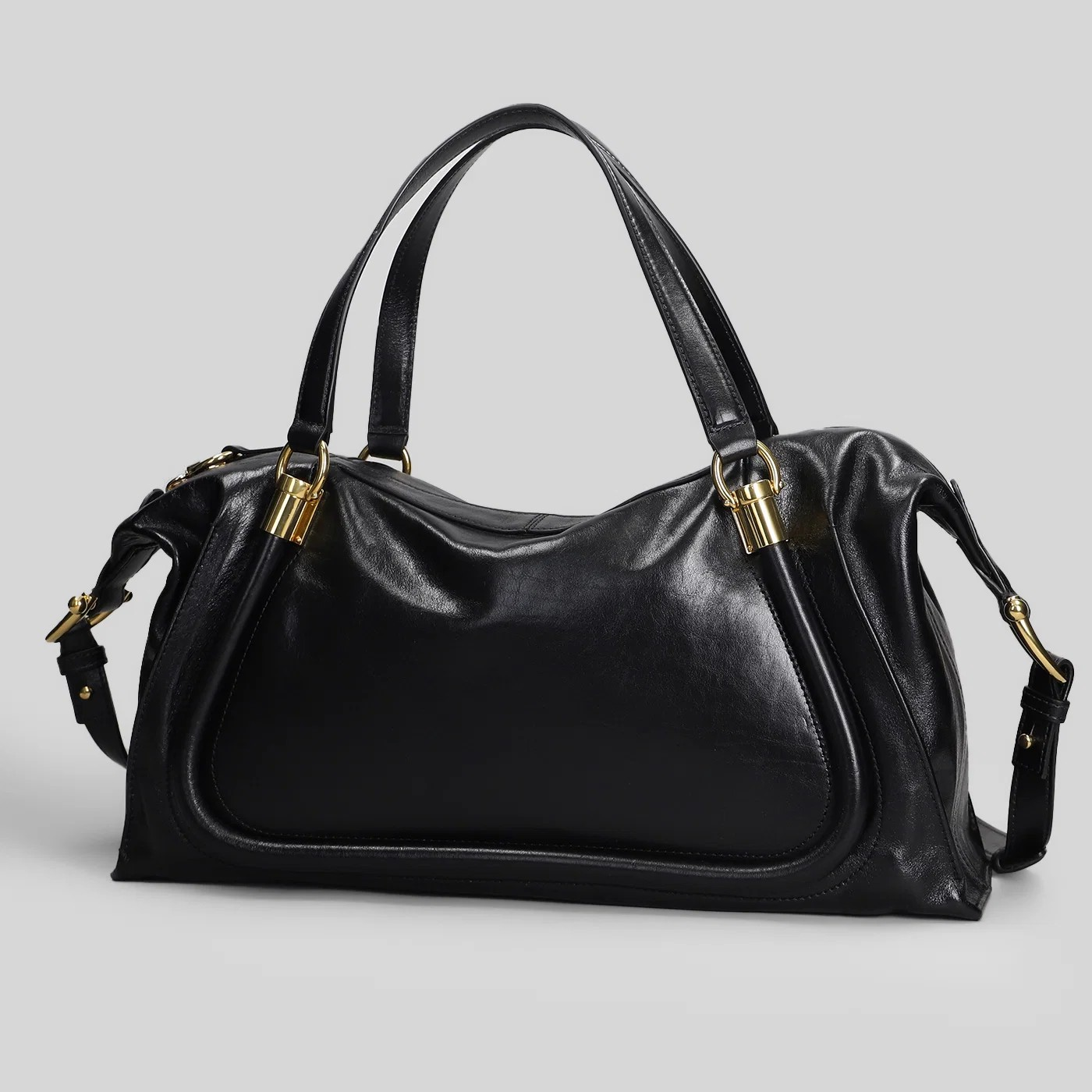 Chloé Borsa a Spalla in Pelle con Tracolla Regolabile e Hardware Oro