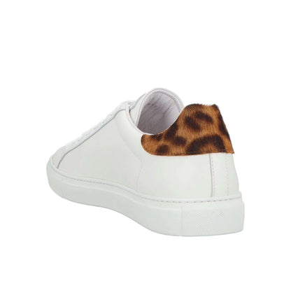 ROBERTO CAVALLI Sneakers Basse in Pelle e Cavallino con dettagli in cavallino e logo distintivo.