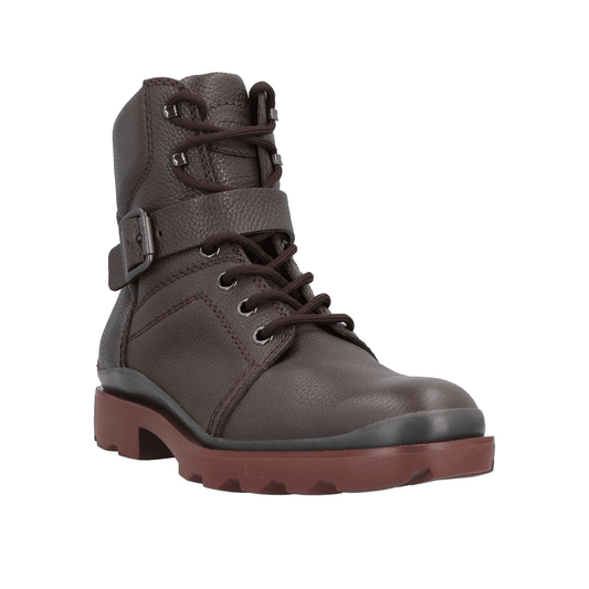  Tod's stivaletti anfibi pelle in marrone con lacci e suola carrarmato, eleganza e robustezza italiana.