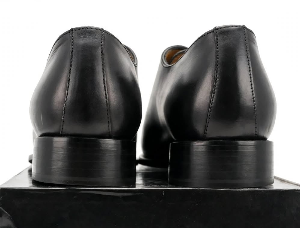 Marvin&Co Luxe Scarpe Stringate Uomo in Pelle Nera Lucida