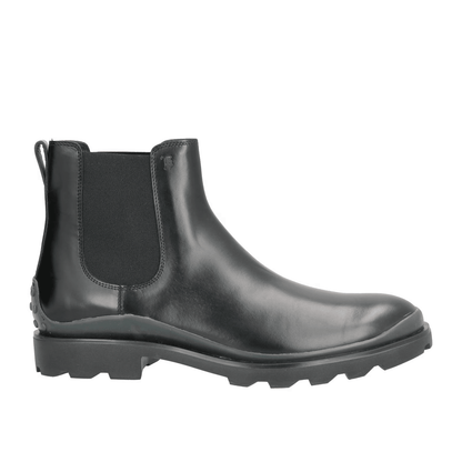 Tod's Stivaletti Chelsea Marrone 160Y4X00X100, stivaletti in pelle lucida con suola robusta e dettagli eleganti.