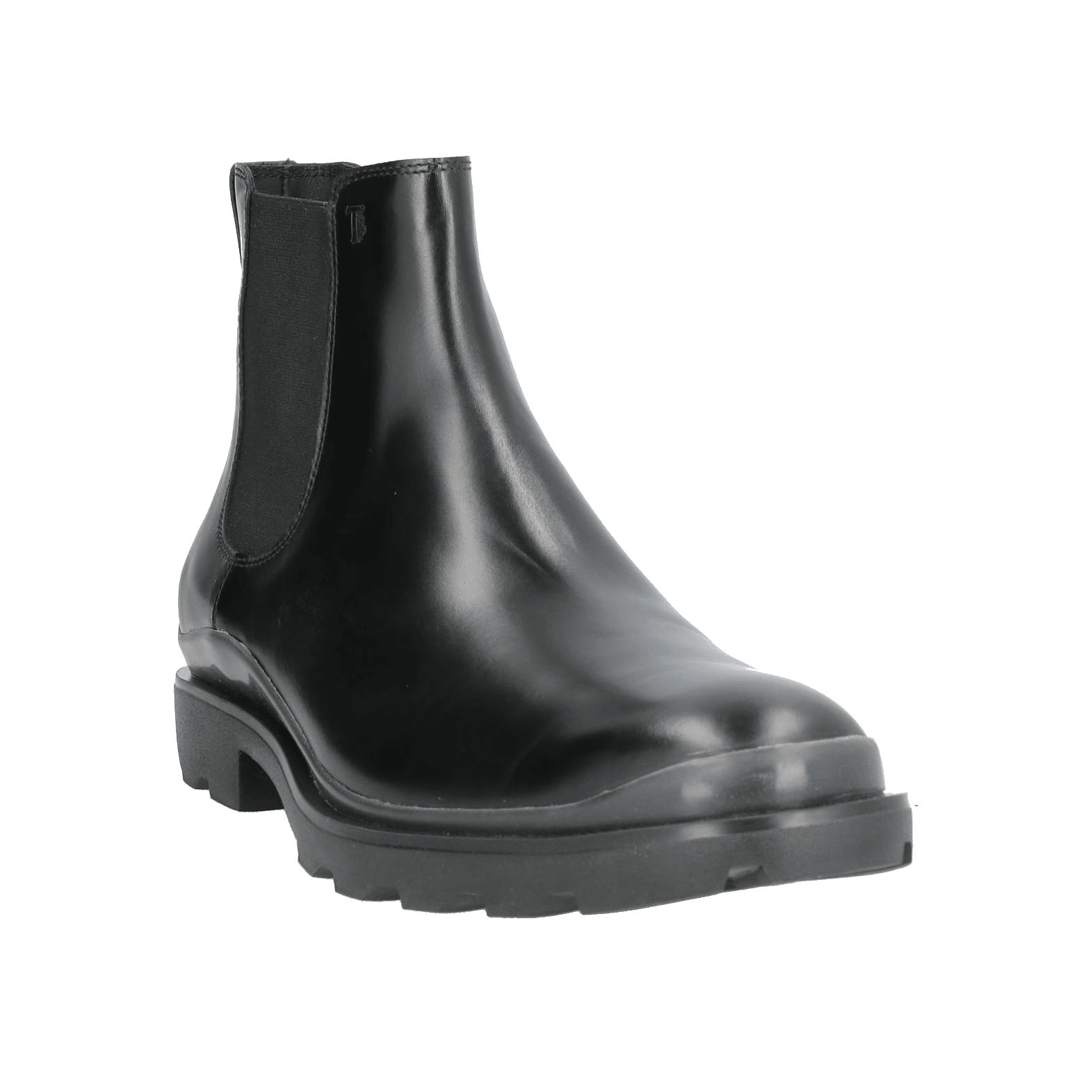 Tod's Stivaletti Chelsea in pelle lucida nera, unione di eleganza e comfort quotidiano.