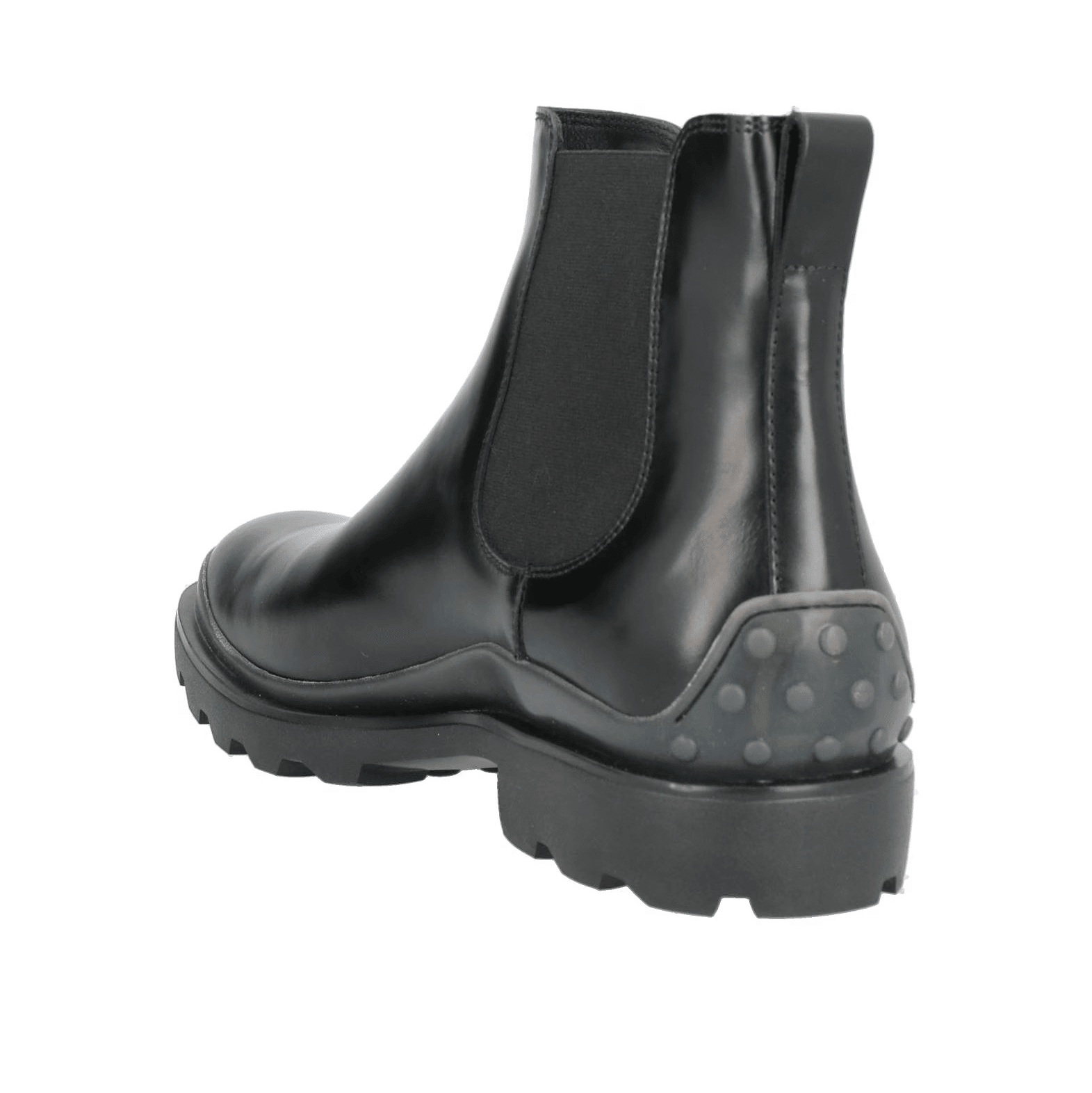 Tod's Stivaletti Chelsea in pelle lucida nera, unione di eleganza e comfort quotidiano.