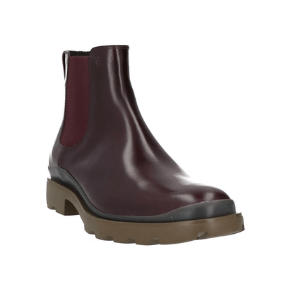 Tod's Stivaletti Chelsea Marrone 160Y4X00X100, stivaletti in pelle lucida con suola robusta e dettagli eleganti.