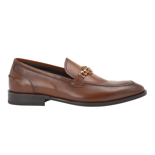 Roberto Cavalli mocassini pelle marrone uomo – Made in Italy, eleganti mocassini in pelle marrone con dettaglio distintivo.