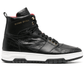 Nero high-top sneakers 275F5R01F100 in black leather with round toe and logo tongue.