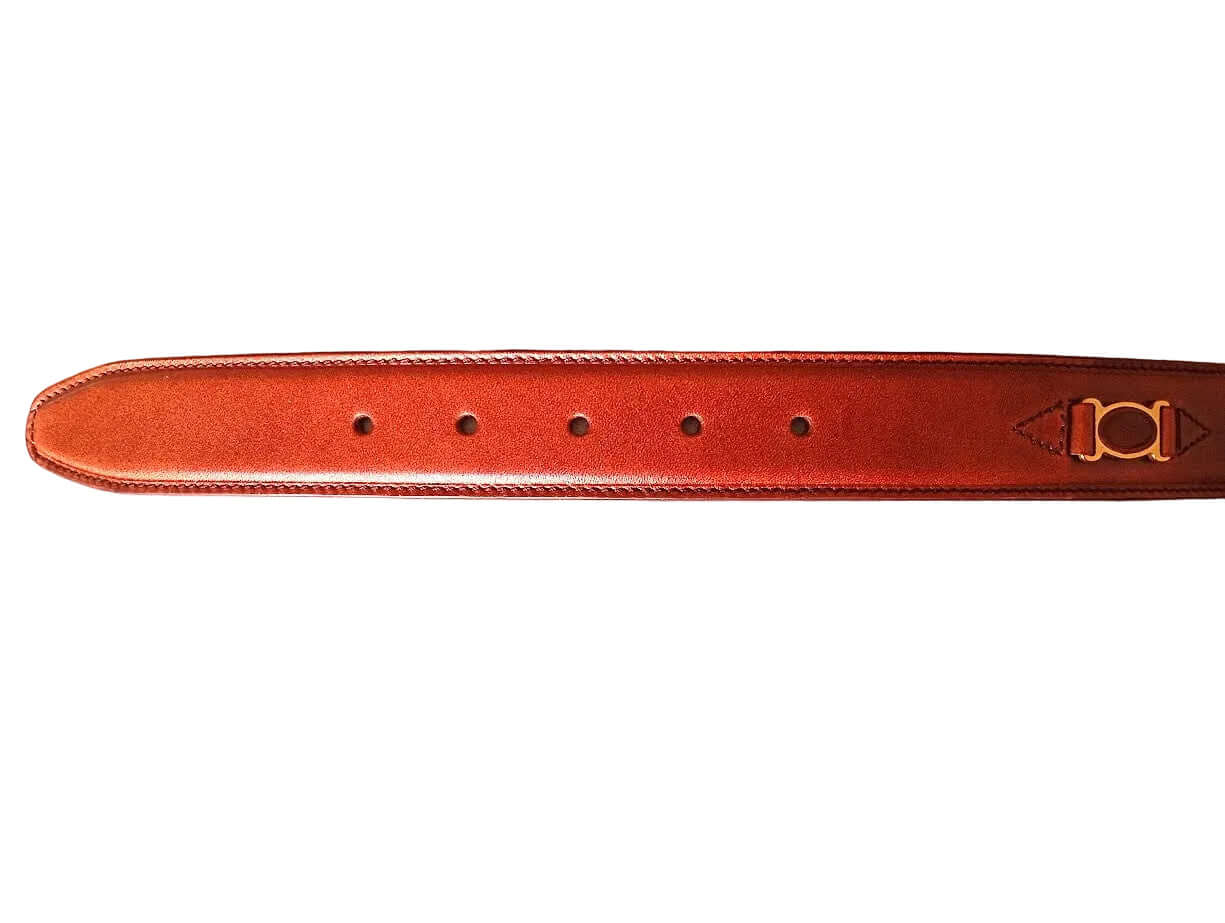 cintura in vitello eleganza italiana con fibbia dorata, lunghezza regolabile, made in Italy