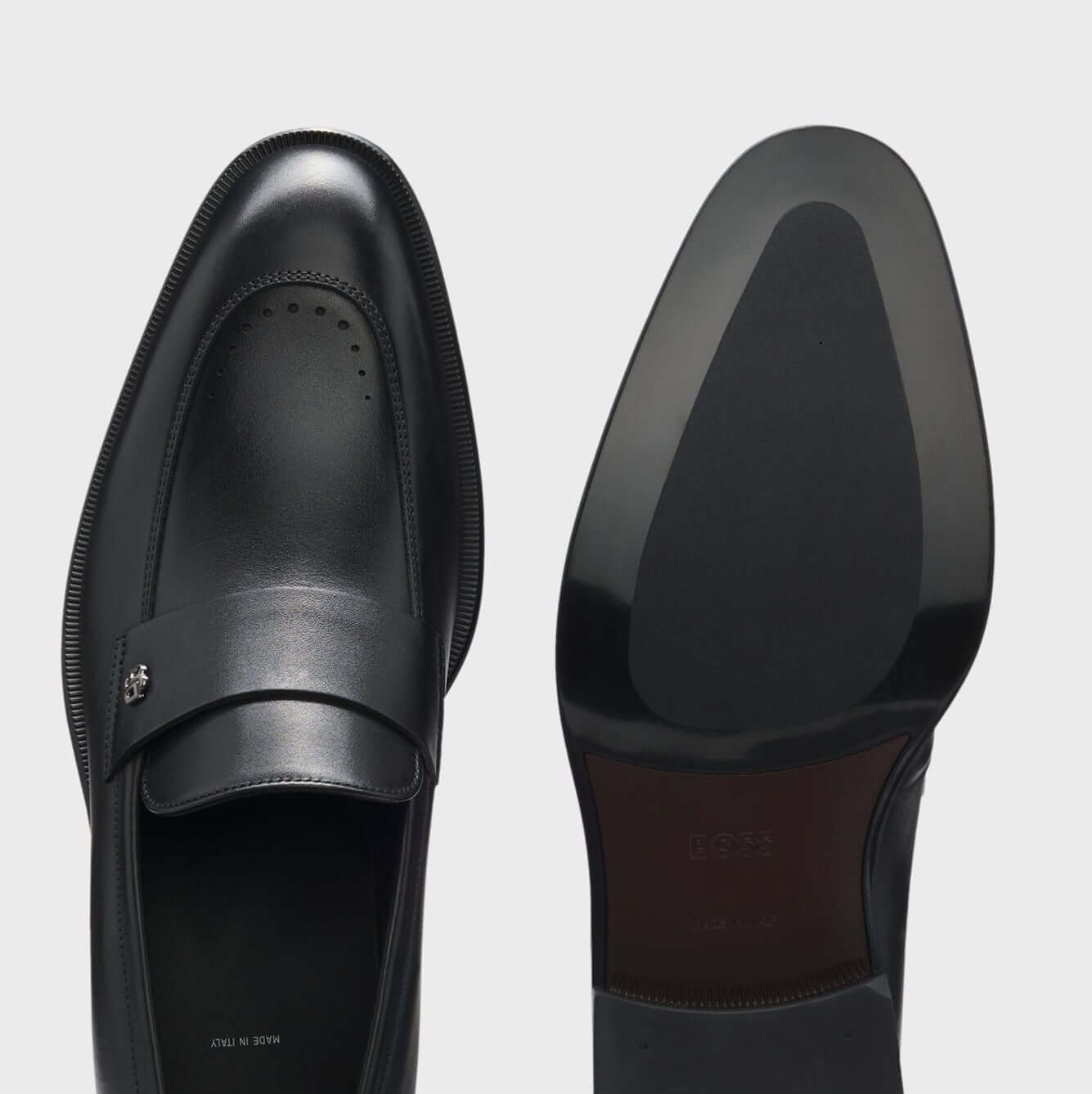 Mocassini in Pelle Lucida nera — Esclusiva Collection CMI, eleganti e comodi, realizzati in Italia.