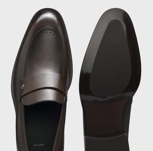 Mocassini in Pelle Lucida nera — Esclusiva Collection CMI, eleganti e confortevoli, realizzati in Italia.
