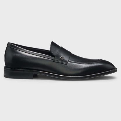 Mocassini in Pelle Lucida nera — Esclusiva Collection CMI, eleganti e confortevoli, realizzati in Italia.