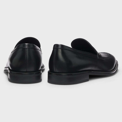 Mocassini in Pelle Lucida nera — Esclusiva Collection CMI, eleganti e confortevoli, realizzati in Italia.