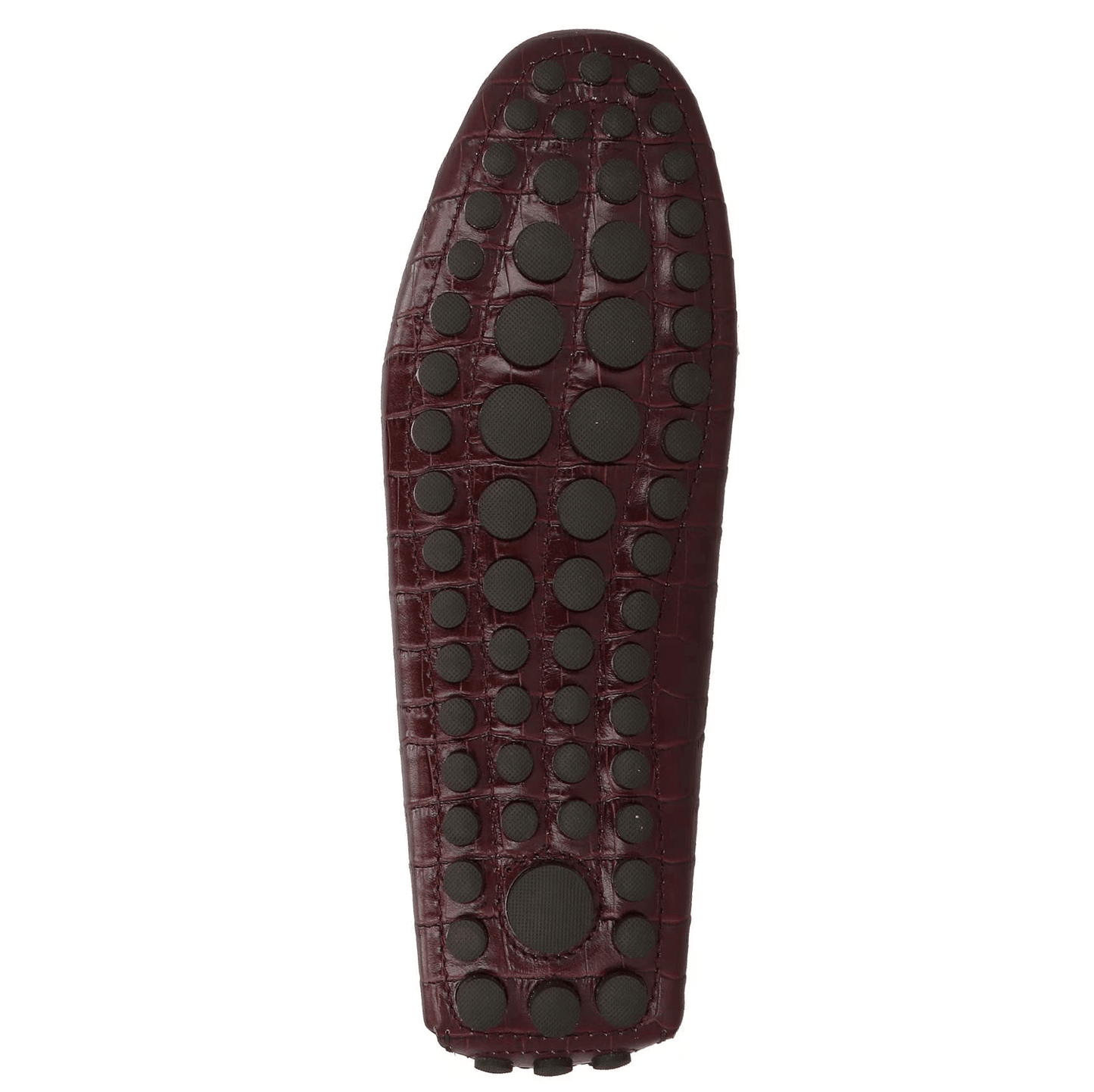 Roberto Cavalli Mocassini in Pelle Marrone side view car shoes with premium leather and rubber sole.