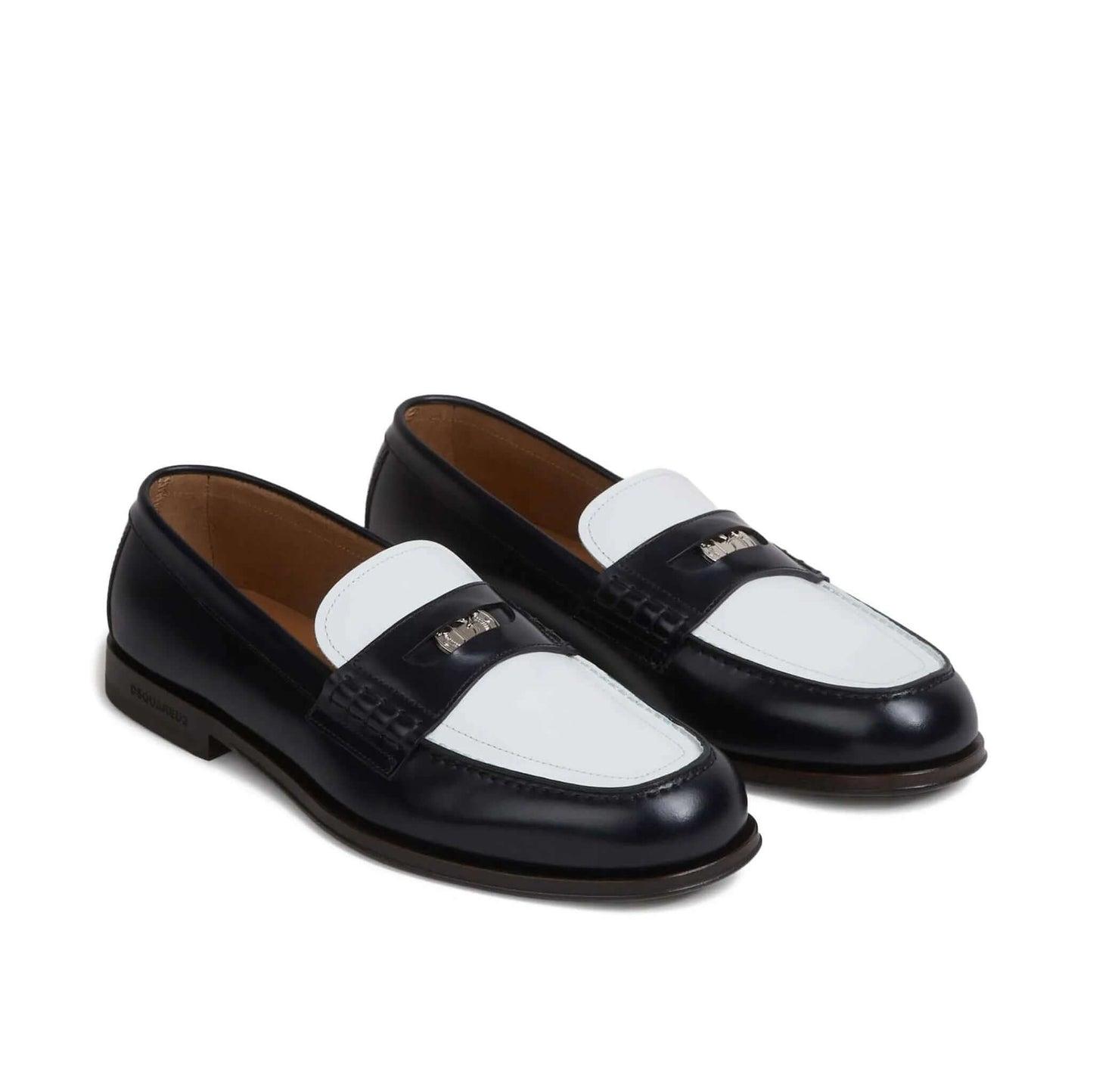 DSQUARED2 Mocassini in Pelle Nera
