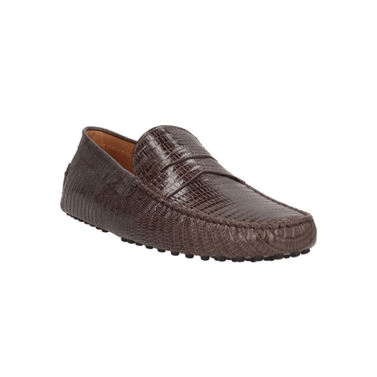 Tod's mocassini stampa serpente – 410Y3X06X100, mocassini in pelle con dettagli a stampa serpente.