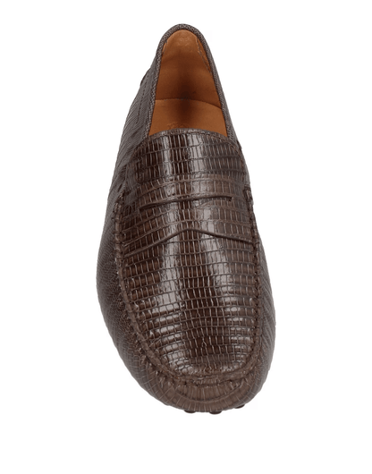 Tod's mocassini stampa serpente – 410Y3X06X100, mocassini in pelle con dettagli a stampa serpente.