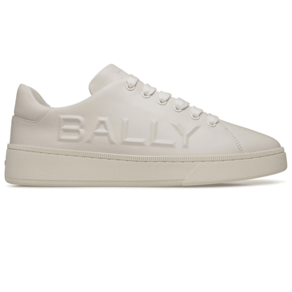 sneakers Bally in pelle di vitello 530Z5L02D100, in pelle nera con logo Bally in evidenza.