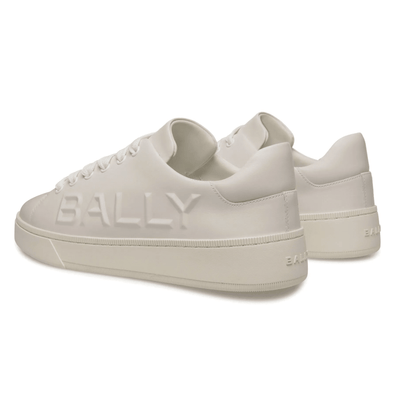 sneakers Bally in pelle di vitello 530Z5L02D100, in pelle nera con logo Bally in evidenza.