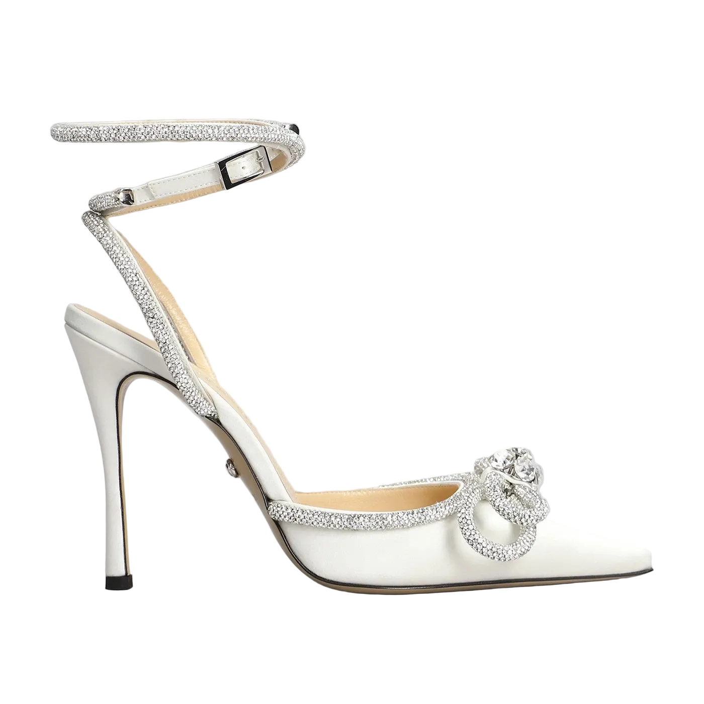 Décolleté in Seta con Strass e Tacco 11 cm — Collection CMI