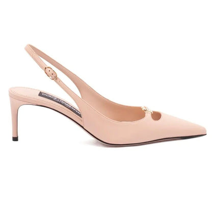 Dolce&Gabbana Slingback Capri in Pelle Nude con Tacco 6 cm