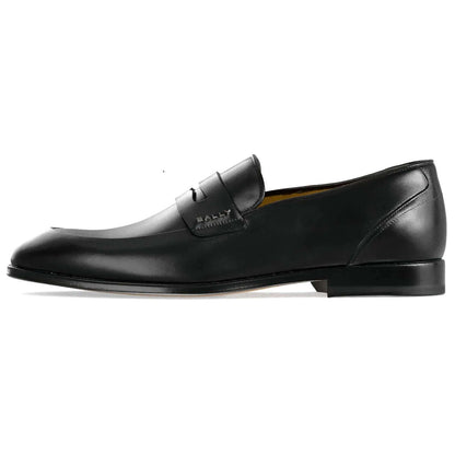 BALLY Mocassini in Pelle di Vitello - Elegante mocassino in pelle nera, perfetto per ogni occasione.