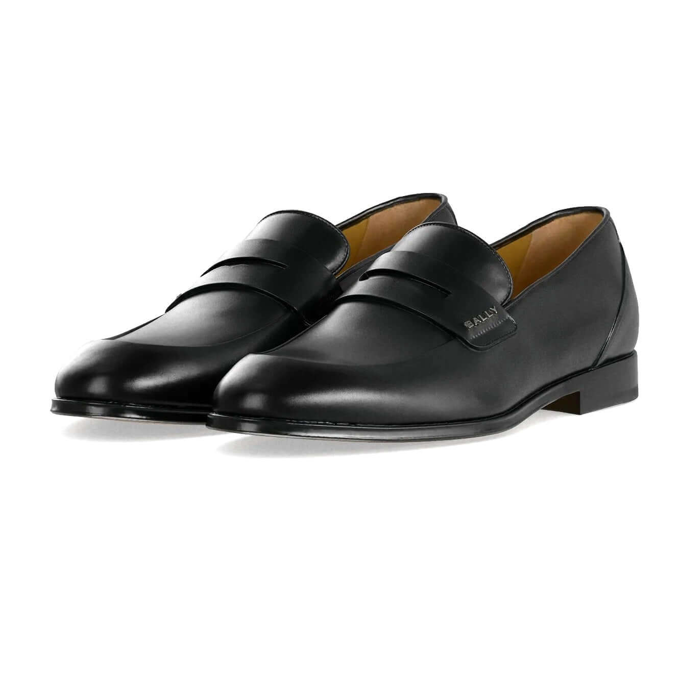  BALLY Mocassini in Pelle di Vitello - eleganti mocassini in pelle nera con comfort artigianale per uomo