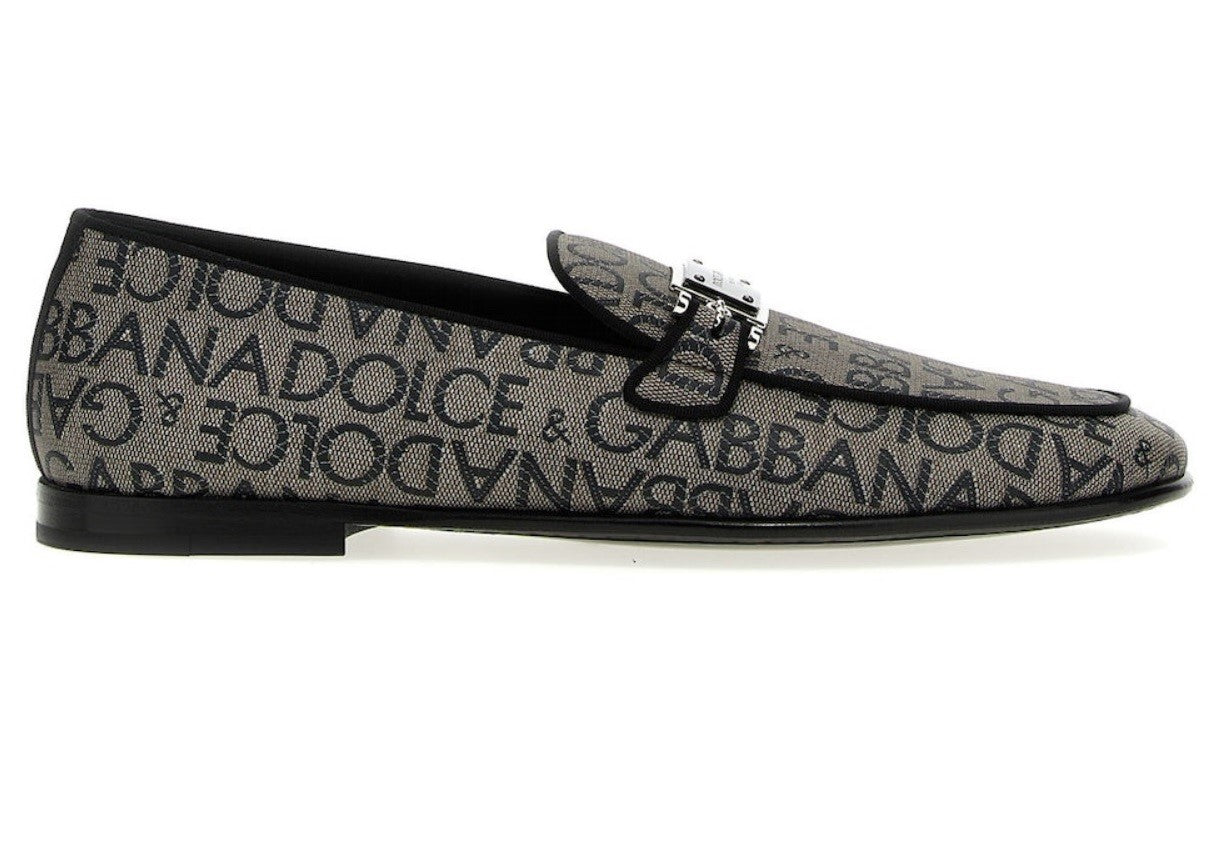 Dolce&Gabbana Mocassini Multicolor in Pelle, scarpe da uomo in pelle con design iconico e logo distintivo.