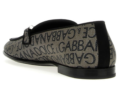 Dolce&Gabbana Mocassini Multicolor in Pelle, scarpe da uomo in pelle con design iconico e logo distintivo.