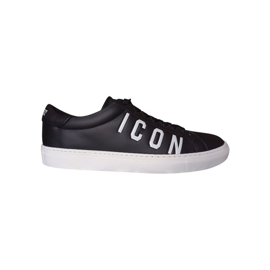 Dsquared2 Icon Sneakers Nere in colore nero, ideali per look casual ed eleganti.
