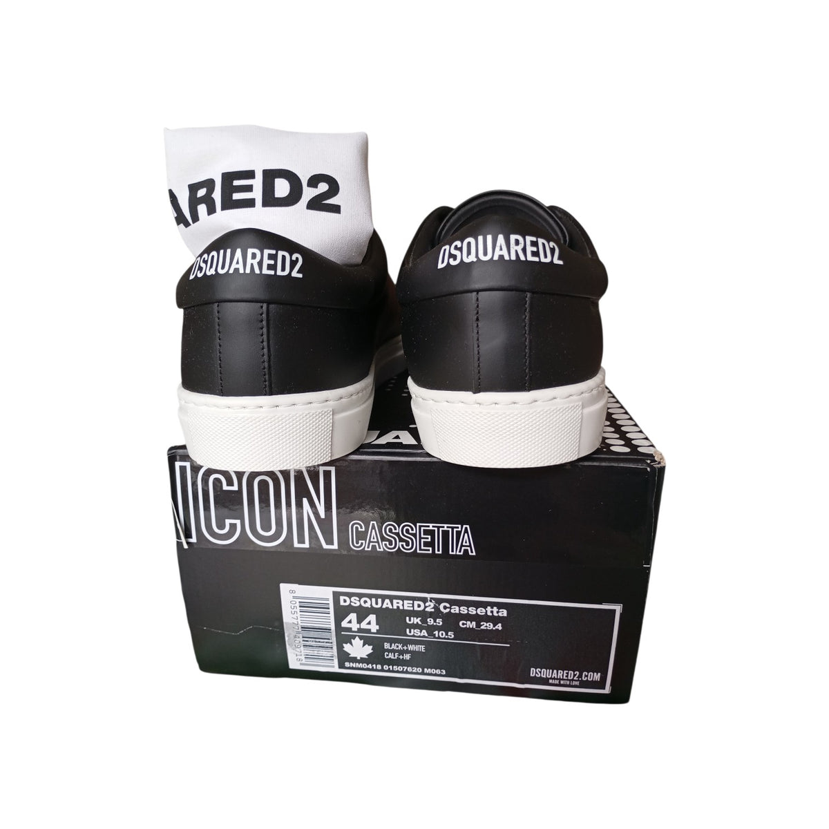 Dsquared2 Icon Sneakers Nere in colore nero, ideali per look casual ed eleganti.
